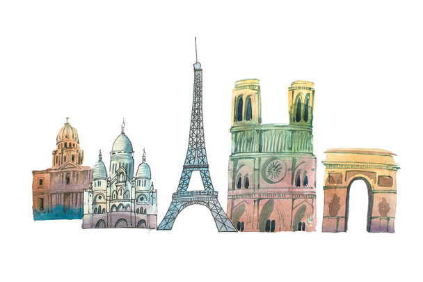 Місто Париж Skyline, знамениті визначні пам'ятки,  - Фото, зображення
