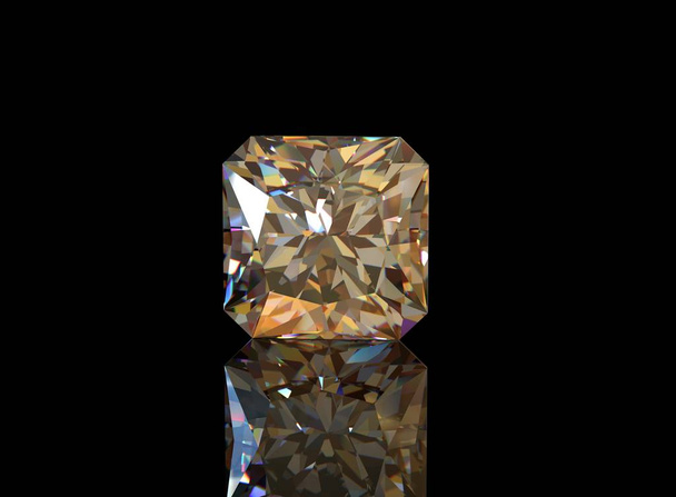 Diamond on Black Background. - Photo, Image