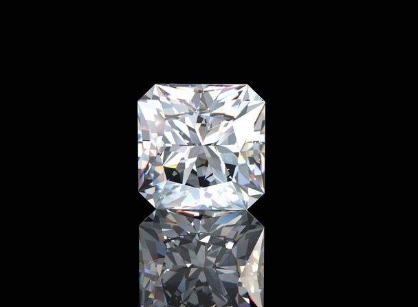 Diamond on Black Background. - Photo, Image