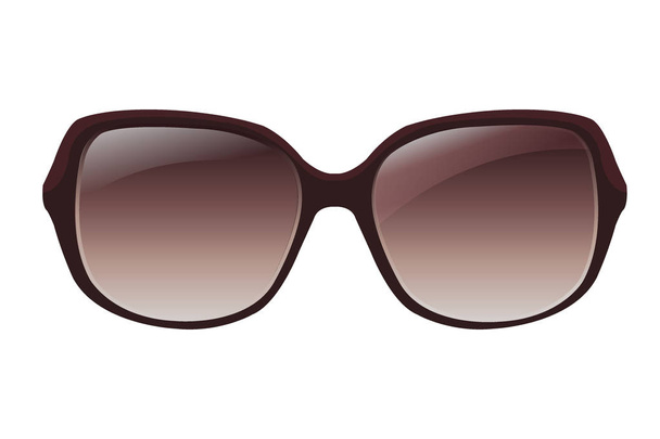 Óculos de mulher em branco
 - Vetor, Imagem