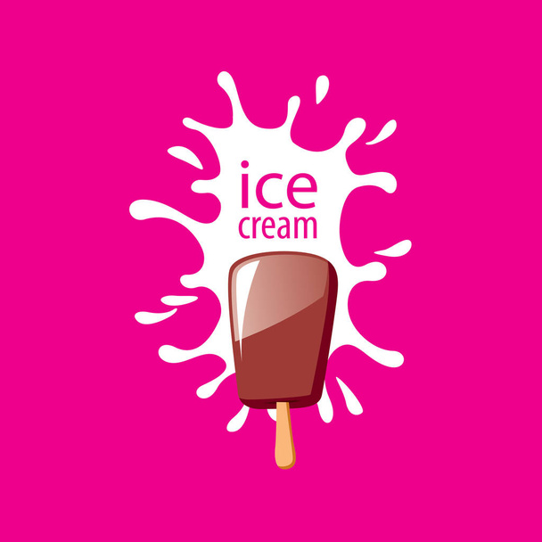 logó fagylalt - Vektor, kép