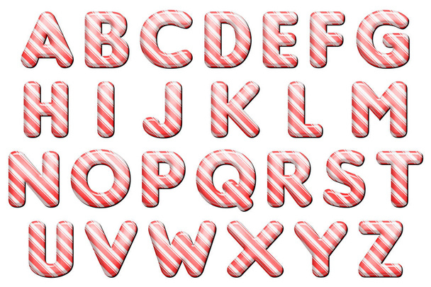 tipografía digital hecha a mano alfabeto colección aislada en blanco
 - Foto, imagen