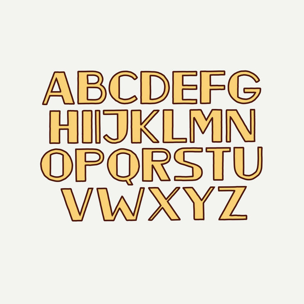 tipo de alfabeto letras mayúsculas
 - Vector, Imagen