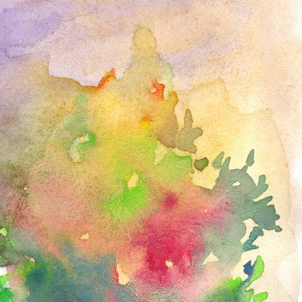 Watercolor aquarelle paint abstract texture pattern background - Photo, Image