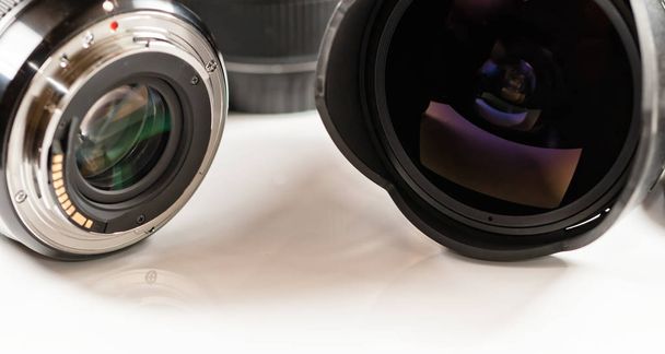 View lenses for digital cameras from different sides - Photo, Image
