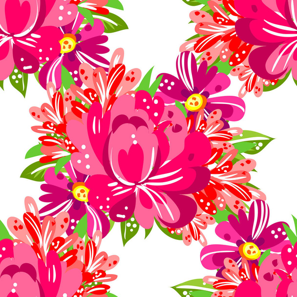 Floral wedding invitation card - Vector, afbeelding