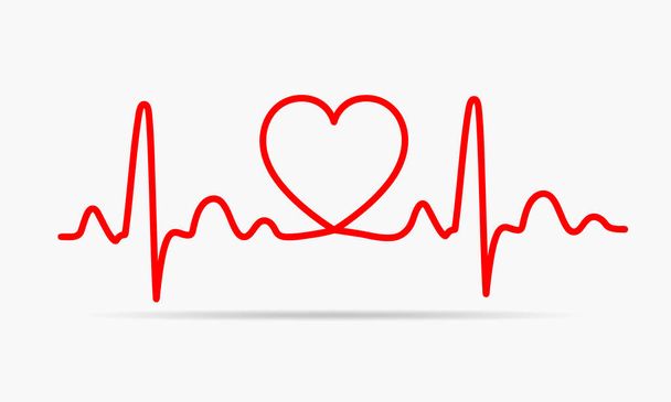 Heart icon. Vector illustration. - Vector, Image