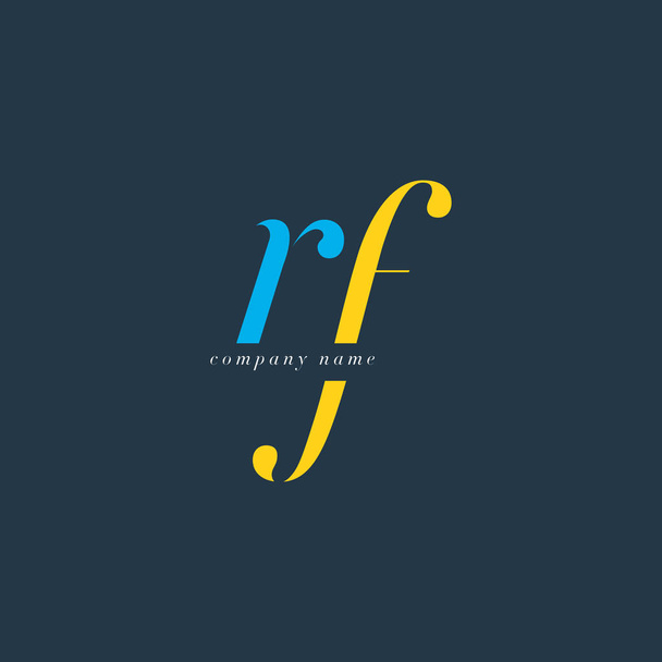 RF Letters Logo plantilla
 - Vector, Imagen