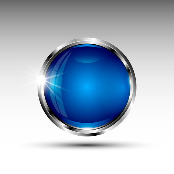 Векторная круглая кнопка
 - Вектор,изображение