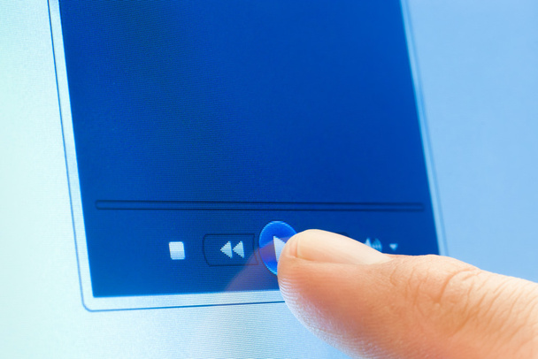 touchscreen play button - Photo, Image