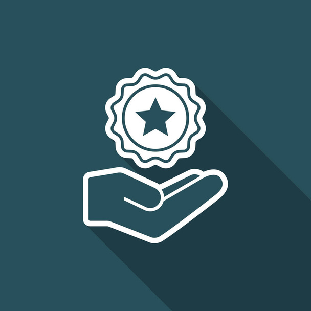 Service offer - Top rating - Minimal icon - Vector, Image