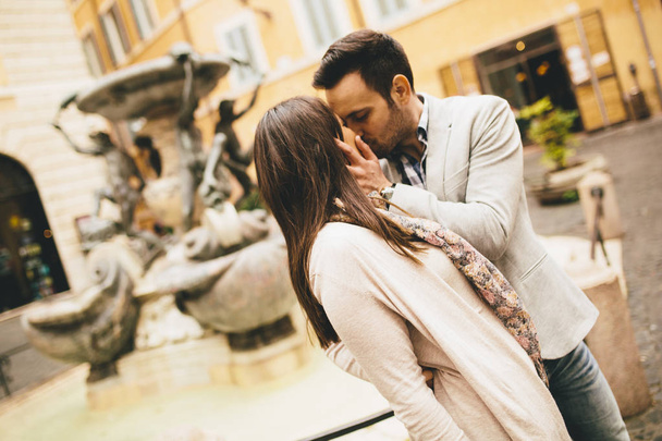 Gelukkige paar in Rome - Foto, afbeelding