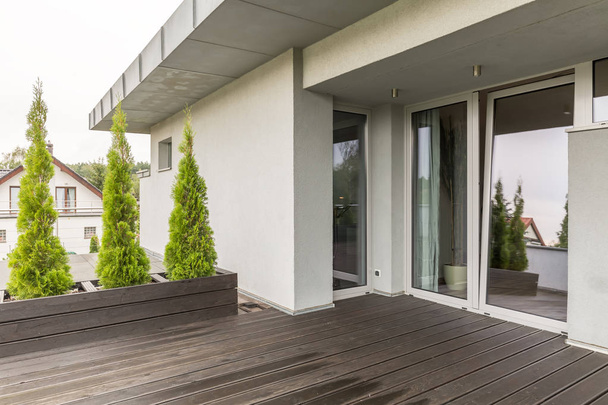 Luxurious villa terrace idea - Fotoğraf, Görsel