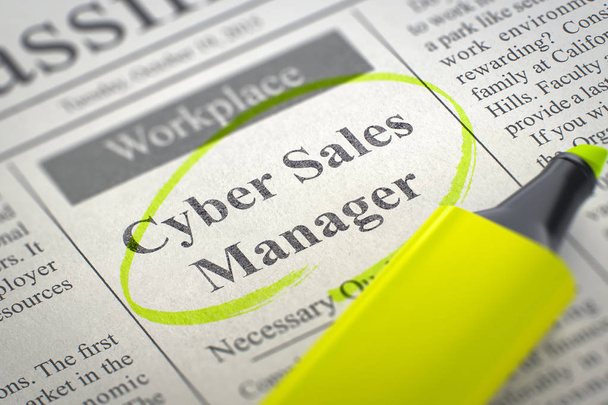 Cyber Sales Manager Recherché. 3d
. - Photo, image