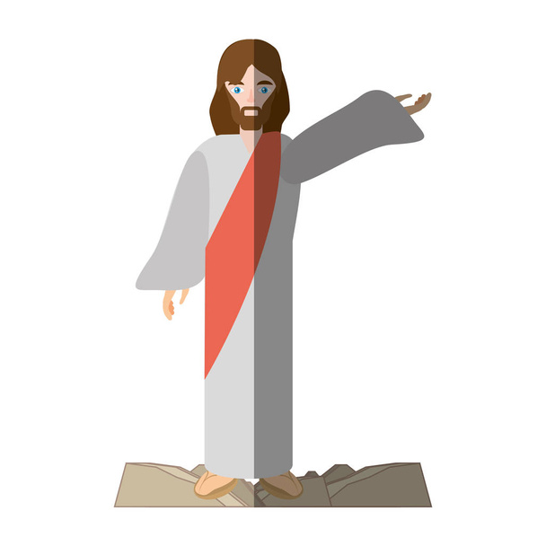 Jesucristo cristiandad imagen sombra
 - Vector, imagen