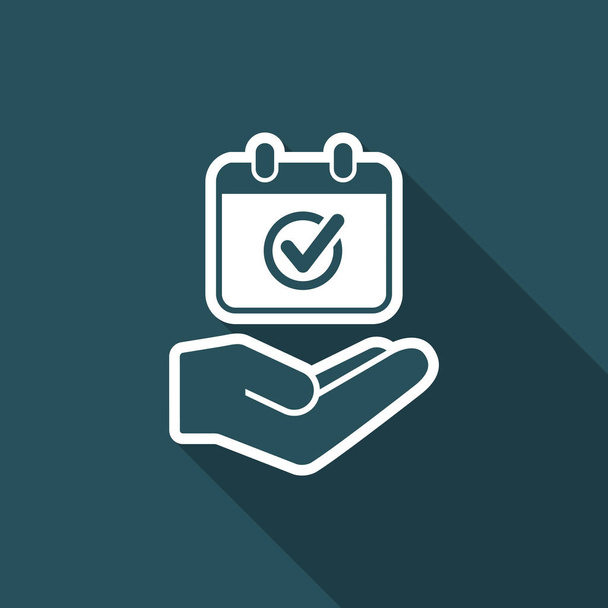 Appointment date check - Minimal vector icon - Vector, Image