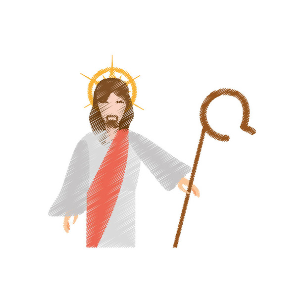dibujando a Jesucristo resucita
 - Vector, Imagen