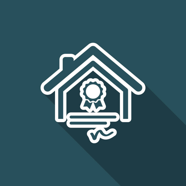 Otthoni minősítések szolgáltatások - Vector icon - Vektor, kép