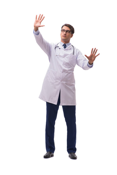 Молодий лікар ізольований на білому тлі
 - Фото, зображення