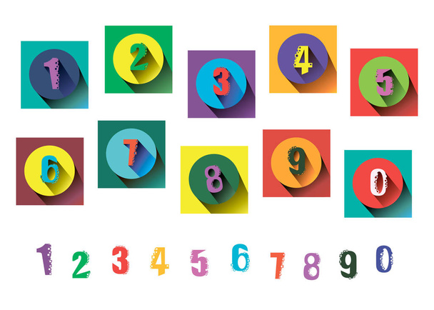 number vector design symbol numeral school - Vector, Image