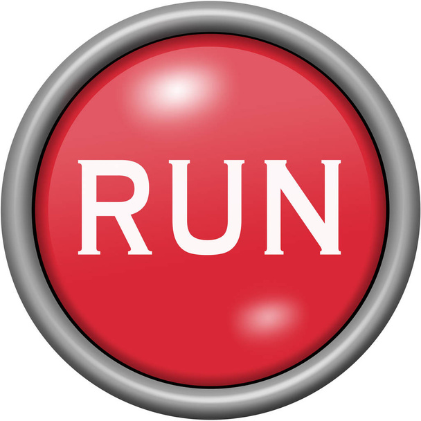 Diseño rojo en botón redondo 3D
 - Foto, imagen