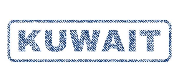 Kuwait Textile Stamp - Вектор,изображение