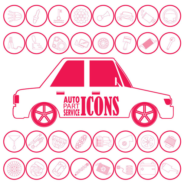 Mécanicien automobile avec des outils à icônes plates
 - Vecteur, image