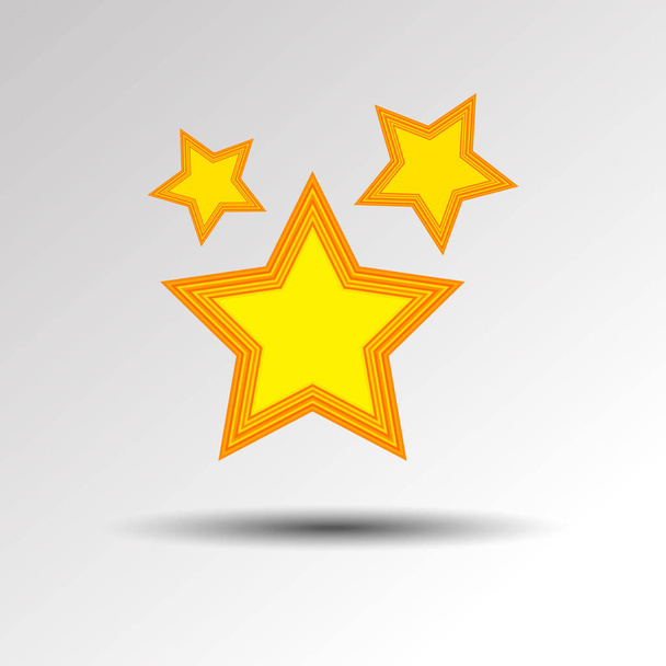 star vector symbol icon simple gold shape - Vector, Image