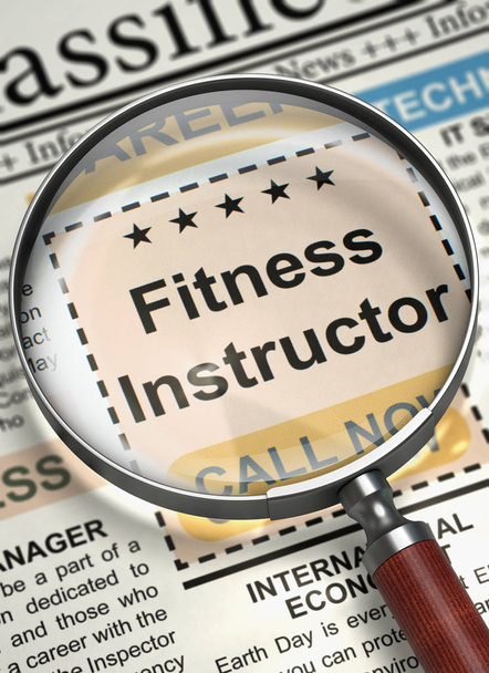 Fitness Instructor Join Our Team. 3D. - Photo, Image