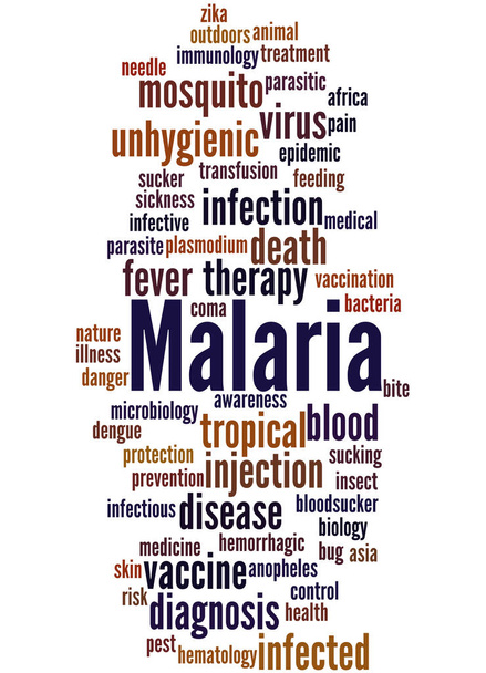 Malária, szó felhő fogalmát 8 - Fotó, kép