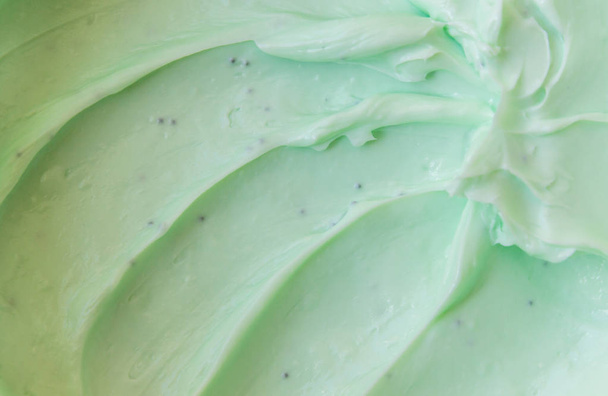 cream, scrub, body mask green with exfoliating particles. Selective focus. - Φωτογραφία, εικόνα