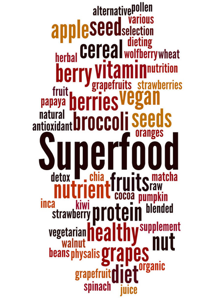 Superfood, word cloud concept 5 - Photo, Image