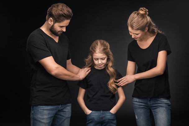 upset parents and daughter - Valokuva, kuva