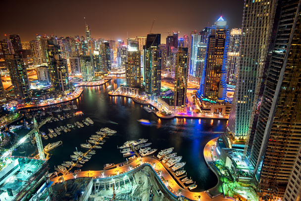 Dubai şehir ışıkları - Fotoğraf, Görsel