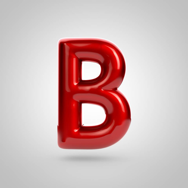 red volume letter b - Foto, afbeelding