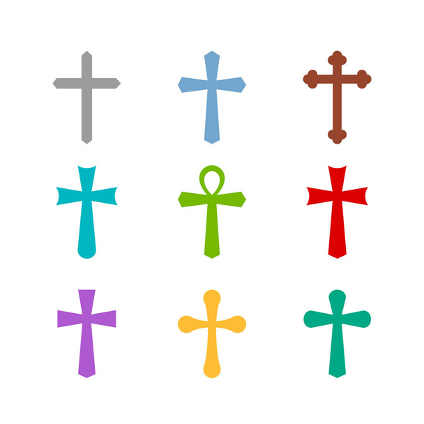 Set of different crosses - Vector, Image