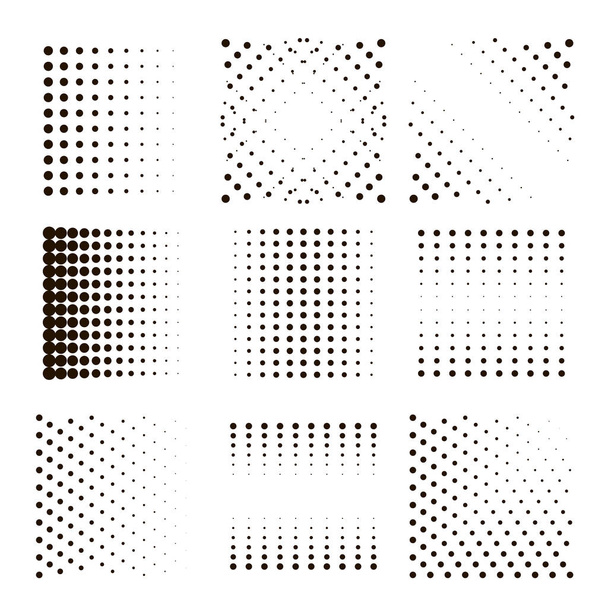conjunto de pontos meio-tom
 - Vetor, Imagem