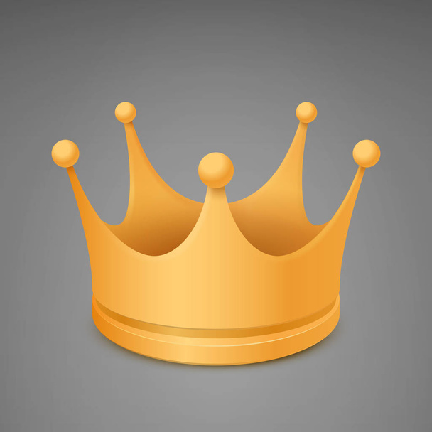 golden crown icon  - Vektor, Bild