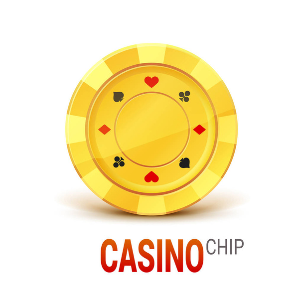 oro icono de moneda de casino
  - Vector, Imagen