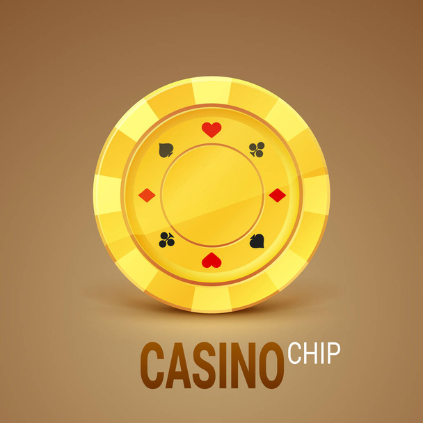golden casino coin icon  - Vector, Image