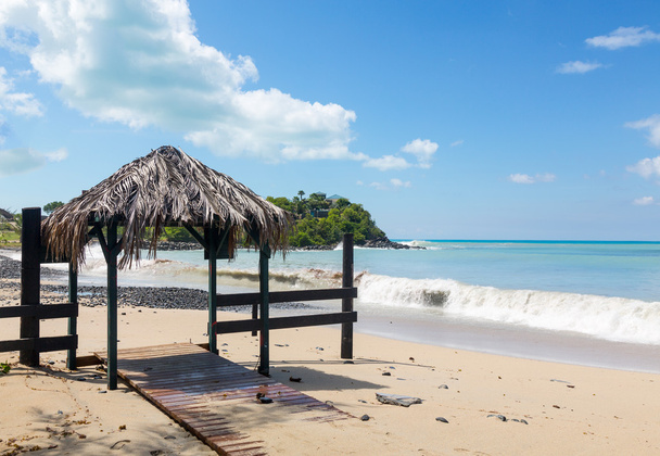 είσοδο του μπαρ στην άμμο στην παραλία - Φωτογραφία, εικόνα