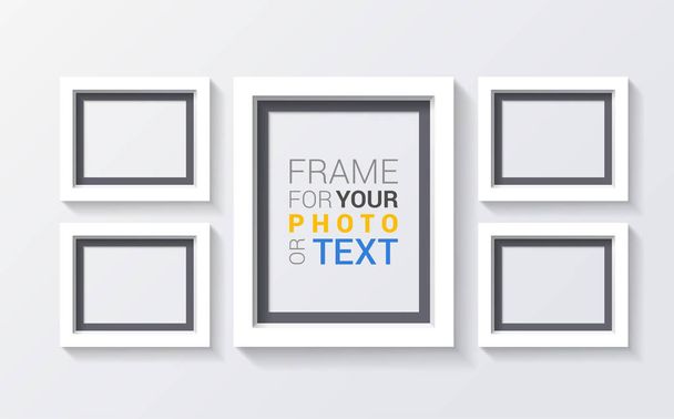 set of 3D Frames Design - Vector, Image