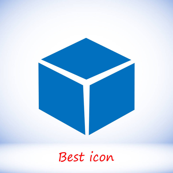 geometric cube icon - Vektör, Görsel