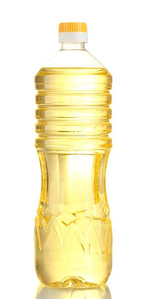 bottle of oil, isolated on white - Fotoğraf, Görsel
