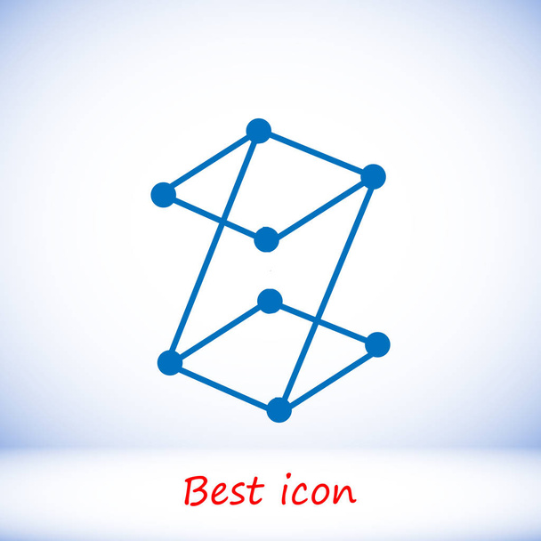 connection Z letter icon - Vector, Imagen