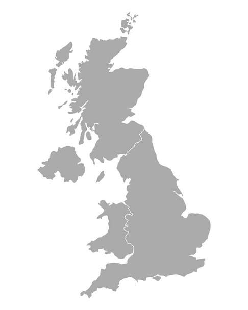 Mappa del Regno Unito - Vettoriali, immagini