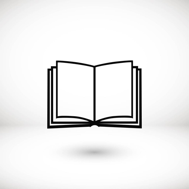 Book icon isolated on white background - ベクター画像