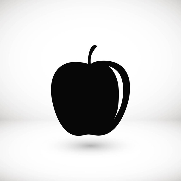 Apfel-Symbolvektor - Vektor, Bild