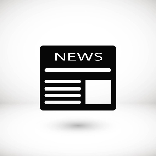 Flat icon of news - Vettoriali, immagini
