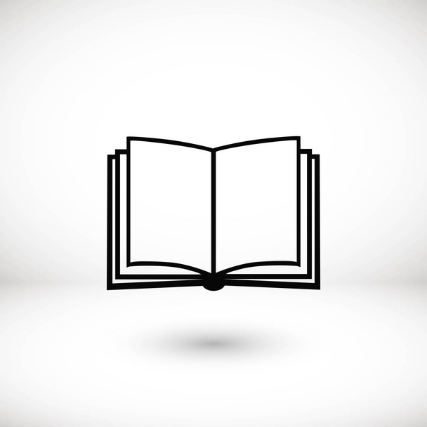 Book icon isolated on white background - Vektor, Bild